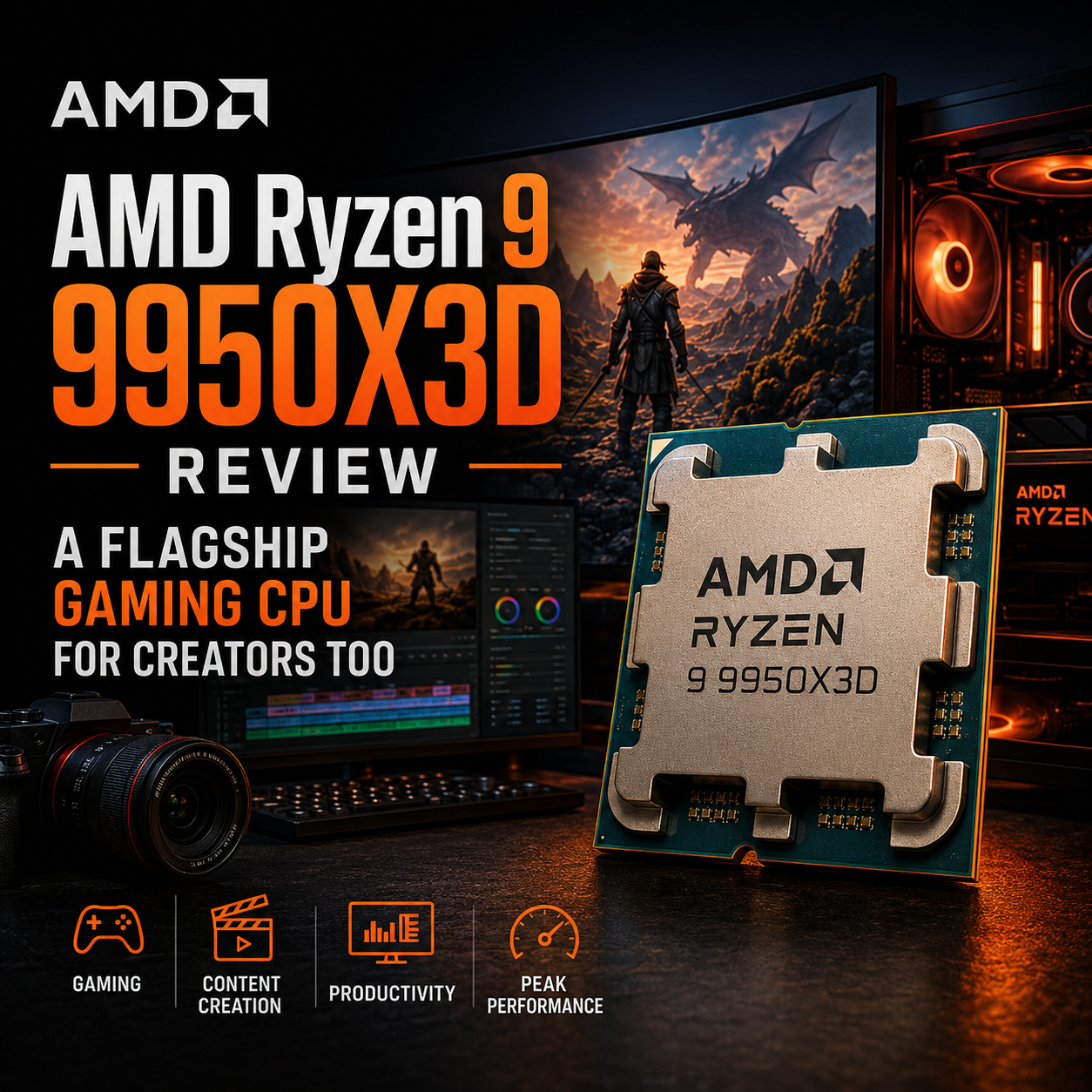 AMD Ryzen 9 9950X3D Review: A Flagship Gaming CPU for Creators Too
