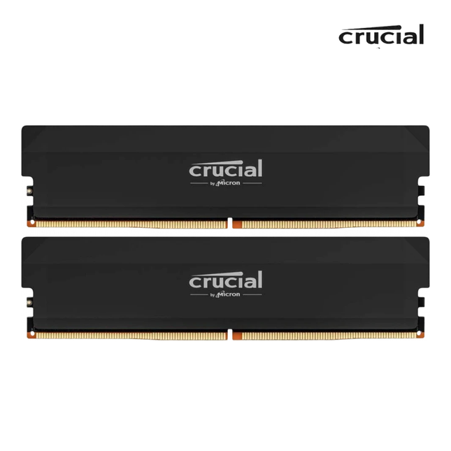 Crucial Pro 64GB 2 x 32GB DDR5 6400MHz CL40 UDIMM Desktop Memory Module
