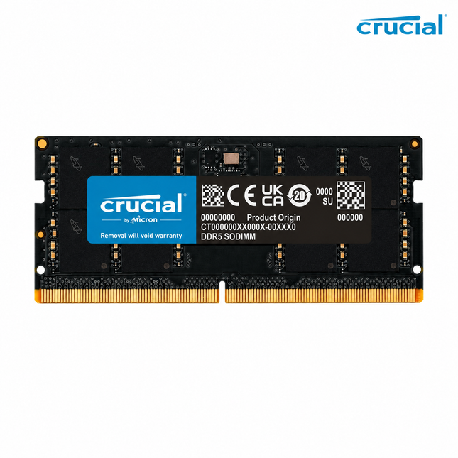 Crucial 32GB 1 x 32GB DDR5 4800MHz CL40 SO-DIMM Notebook Computer Memory