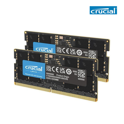 Crucial 96GB 2 x 48GB DDR5 5600MHz CL46 SO-DIMM Notebook Computer Memory