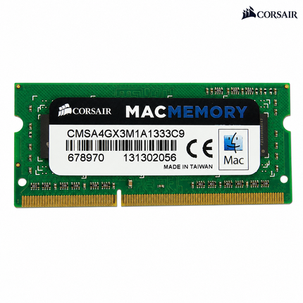 Corsair Mac Memory 4GB DDR3 1333MHz CL9 SO-DIMM Notebook Computer Memory