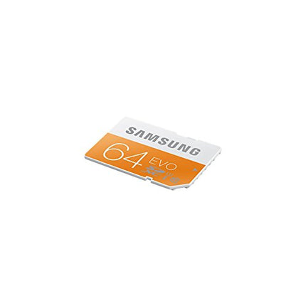 Samsung EVO 64GB SDXC UHS-I U1 Class 10 Up to 48MB/s Read SD Memory Card