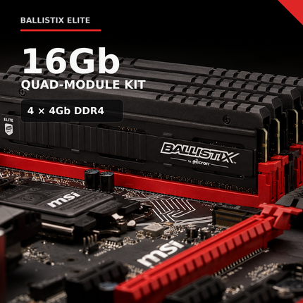Crucial Ballistix Elite 16GB DDR4 3000MHz Desktop Computer Memory Module