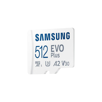 Samsung EVO Plus 512GB microSDXC UHS-I U3 V30 A2 120MB/s Write Memory Card