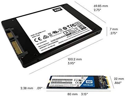 WD Blue 3D NAND 2TB M.2 2280 SATA III Internal SSD with 500 TBW Endurance