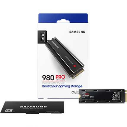 Samsung 980 PRO 2TB M.2 2280 NVMe SSD, PCIe 4.0 x4, PS5 SSD with Heatsink