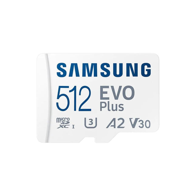 Samsung EVO Plus 512GB microSDXC UHS-I U3 V30 A2 120MB/s Write Memory Card