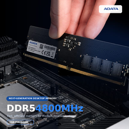 ADATA Premier 16GB 1 x 16GB DDR5 4800MHz CL40 UDIMM Desktop Memory Module