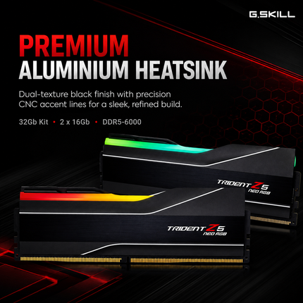 G.SKILL Trident Z5 Neo RGB 32GB DDR5 RAM 6000MHz CL30 UDIMM Desktop RAM