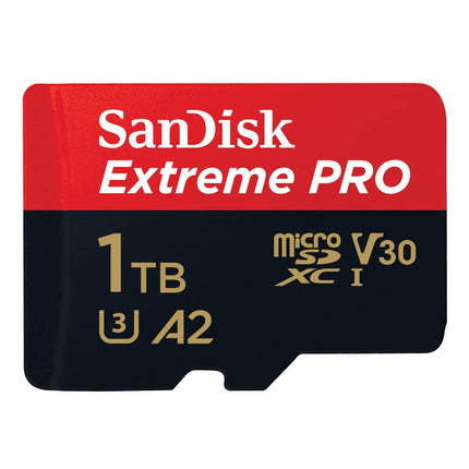 SanDisk Extreme PRO 1TB microSDXC UHS-I U3 V30 A2 140MB/s Write Memory Card