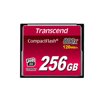 Transcend CompactFlash 800 256GB CompactFlash UDMA 7 Memory Card Black