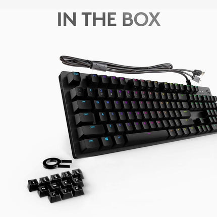 Logitech G512 Carbon Mechanical Gaming Keyboard UK Romer-G Tactile RGB