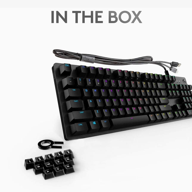 Logitech G512 Carbon Mechanical Gaming Keyboard UK Romer-G Tactile RGB