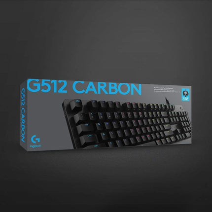 Logitech G512 Carbon Mechanical Gaming Keyboard UK Romer-G Tactile RGB
