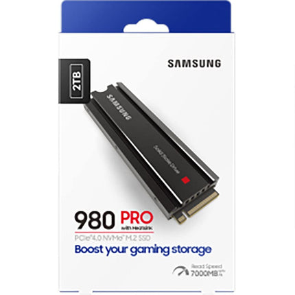 Samsung 980 PRO 2TB M.2 2280 NVMe SSD, PCIe 4.0 x4, PS5 SSD with Heatsink