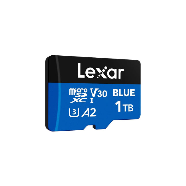 Lexar BLUE 1TB microSDXC UHS-I Class 10 U3 V30 A2 40MB/s Write Memory Card