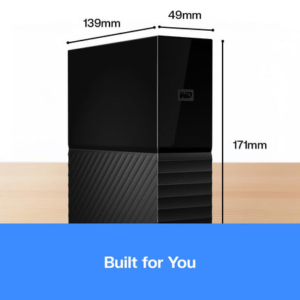 WD My Book 16TB Desktop External HDD USB 3.2 Gen 1 with Backup Software