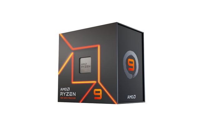 AMD Ryzen 9 7900X AM5 CPU - 12-Core Processor, up to 5.6GHz, Without Cooler