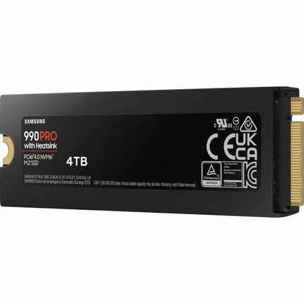 Samsung 990 PRO 4TB M.2 2280 NVMe SSD, PCIe 4.0 x4, Integrated Heatsink