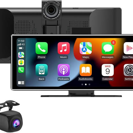 VOLTANO 11.26" Wireless CarPlay Android Auto Screen Front & Rear Cameras