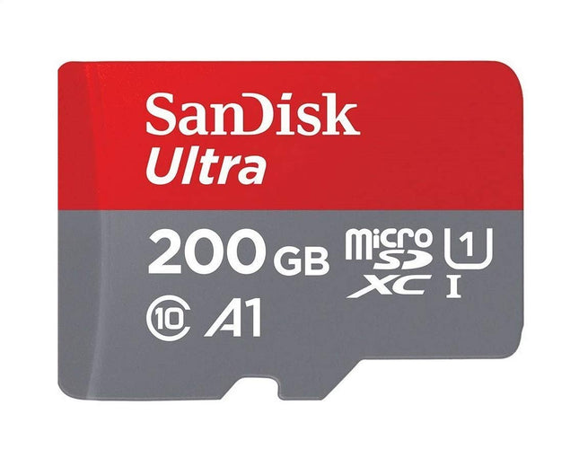 SanDisk Ultra 200GB microSDXC UHS-I Class 10 Up to 90MB/s Read Memory Card