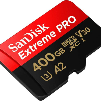 SanDisk Extreme PRO 400GB microSDXC UHS-I Class 10 U3 V30 A2 Memory Card