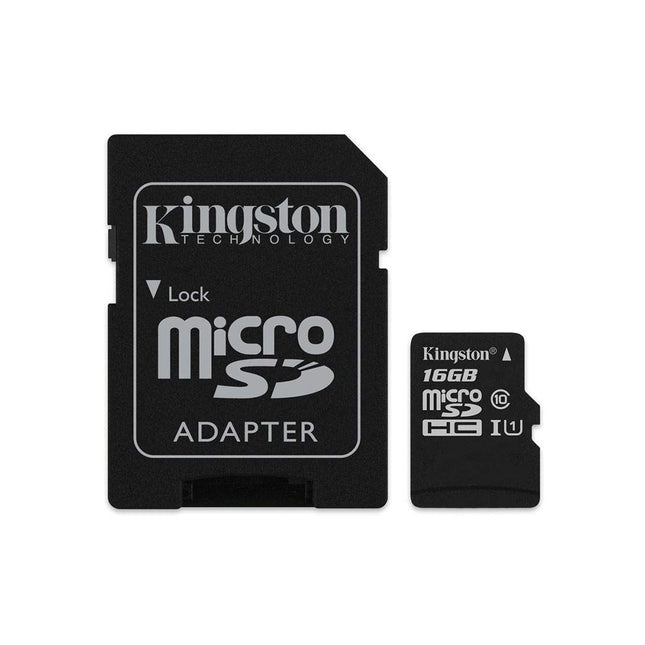 Kingston SDC4 16GB microSDHC Class 4 Up to 4MB/s Read Memory Card Black