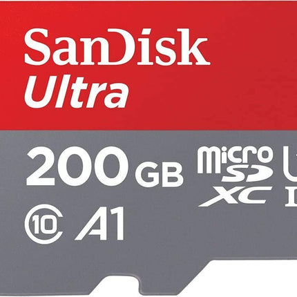 SanDisk Ultra 200GB microSDXC UHS-I U1 A1 Up to 100MB/s Read Memory Card