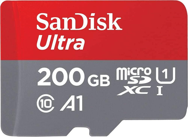 SanDisk Ultra 200GB microSDXC UHS-I U1 A1 Up to 100MB/s Read Memory Card