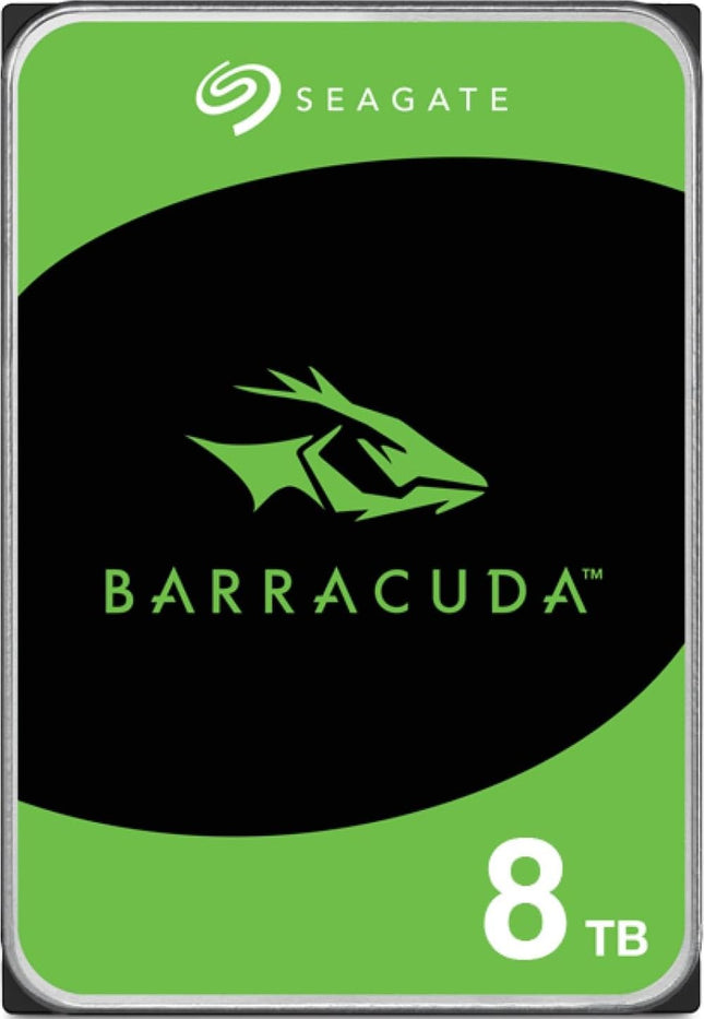 Seagate BarraCuda 8TB 3.5-inch SATA Desktop Hard Drive, 5400 RPM, 256MB