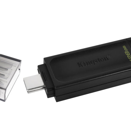 Kingston DataTraveler 70 128GB USB-C USB 3.2 Gen 1 USB Flash Drive Black