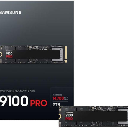 Samsung 9100 PRO 2TB M.2 2280 NVMe SSD PCIe 5.0 x4 Up to 14,700MB/s Read