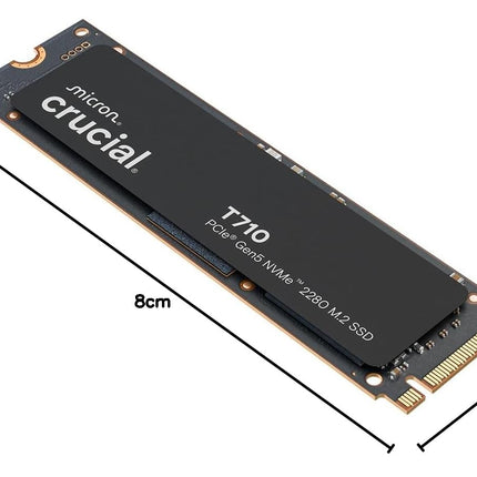 Crucial T710 4TB M.2 2280 PCIe 5.0 x4 NVMe Internal SSD, 14,500MB/s Read