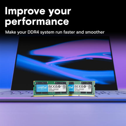 Crucial 16GB DDR4 RAM 3200MHz CL22 SO-DIMM Laptop Computer Memory Module