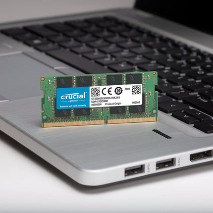 Crucial 64GB 2 x 32GB DDR4 2666MHz CL19 SO-DIMM Laptop RAM Memory Module