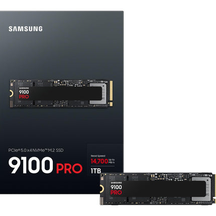 Samsung 9100 PRO 1TB M.2 2280 NVMe SSD, PCIe 5.0 x4, Internal SSD Drive