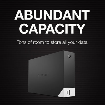 Seagate One Touch Hub 18TB Desktop External HDD USB 3.0 with USB-C Hub