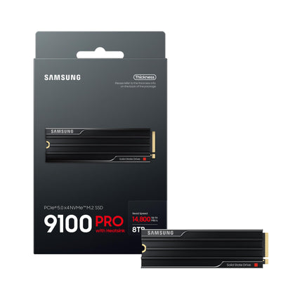 Samsung 9100 PRO 8TB M.2 2280 NVMe SSD PCIe 5.0 x4 With Built-In Heatsink
