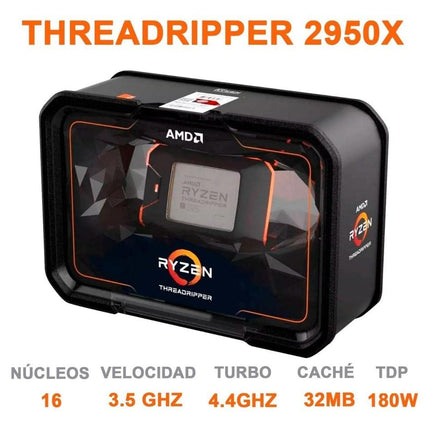 AMD Ryzen Threadripper 2950X sTR4 - 16-Core, up to 4.4GHz, Without Cooler
