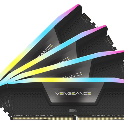 Corsair Vengeance RGB 96GB (4x24Gb) DDR5 5600MHz CL40 XMP Memory Kit RAM