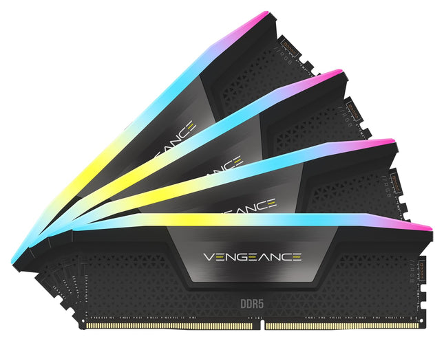 Corsair Vengeance RGB 96GB (4x24Gb) DDR5 5600MHz CL40 XMP Memory Kit RAM