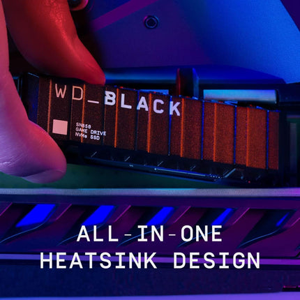 Western Digital WD_BLACK SN850 2TB NVMe SSD with Heatsink, PCIe 4.0 x4