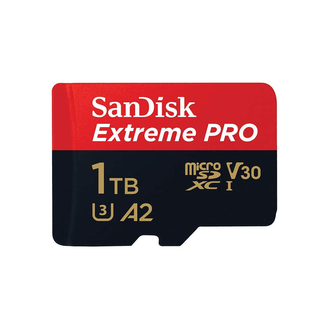 SanDisk Extreme PRO 1TB microSDXC UHS-I U3 V30 A2 90MB/s Write Memory Card