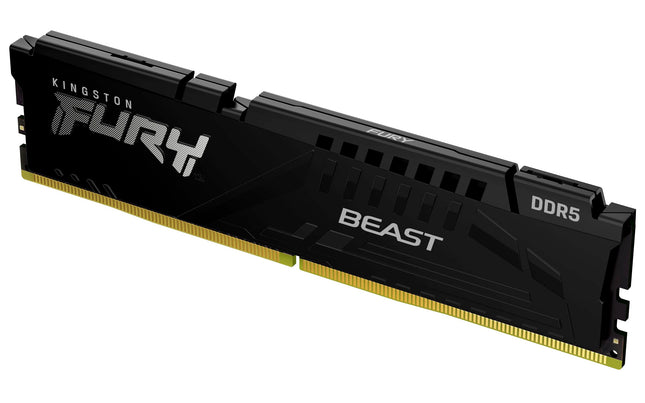 Kingston FURY Beast Black DDR5 32GB 5600MT/s CL36 DIMM Desktop Gaming Memory Single Module AMD EXPO and Intel XMP - KF556C36BBE-32