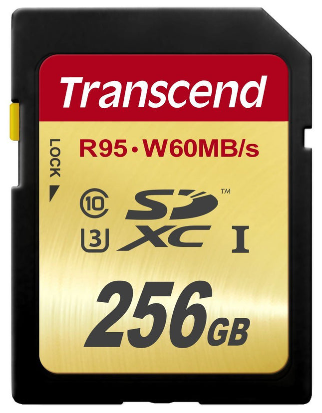 Transcend Ultimate 256GB SDXC UHS-I Class 10 U3 60MB/s Write Memory Card