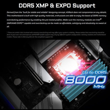 ASRock B850 Pro RS WiFi B850 AM5 ATX DDR5 PCIe 5.0 Desktop Motherboard