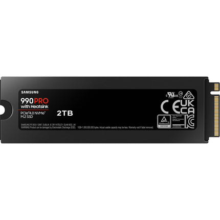 Samsung 990 PRO 2TB M.2 2280 NVMe SSD, PCIe 4.0 x4, PS5 SSD with Heatsink