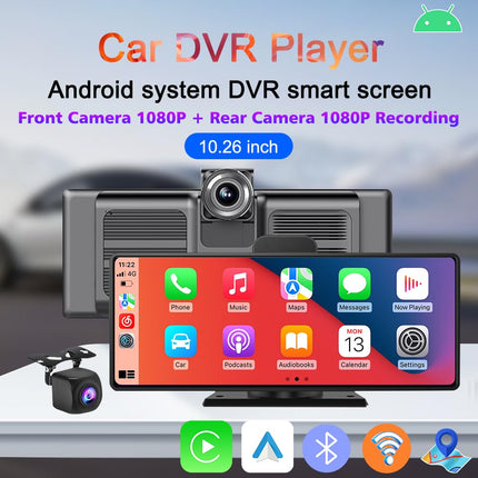 VOLTANO 10.26" Wireless CarPlay Android Auto GPS 4G Car Display 4/64GB