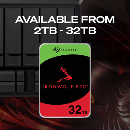 Seagate IronWolf Pro 16TB 3.5-inch SATA NAS HDD, 7200 RPM, 256MB Cache CMR