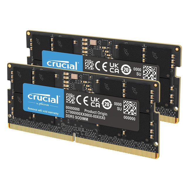 Crucial 64GB 2 x 32GB DDR5 5200MHz CL42 SO-DIMM Laptop RAM Memory Module